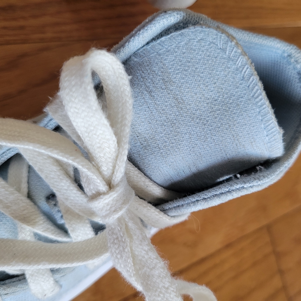 Converse Kids High-Top Platform Sneakers - Light Blue and White - Picture 8 of 8